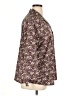 Covington 100% Polyester Floral Burgundy 3/4 Sleeve Blouse Size 16-18 - photo 4