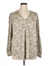 Lane Bryant Animal Print Silver Long Sleeve Blouse Size 14 - 16 Plus - photo 1