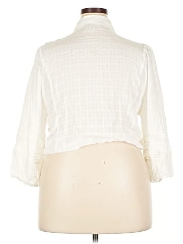 American Rag Cie 3/4 Sleeve Button-Down Shirt (view 2)