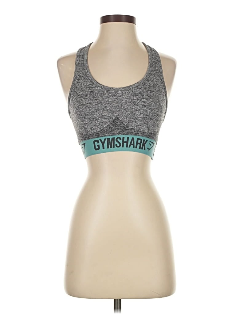 Gymshark Sports Bra: Gray Activewear - Size X-Small