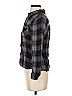 Dizzy Lizzy 100% Rayon Plaid Black Long Sleeve Button-Down Shirt Size XS - photo 5
