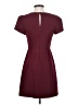 Milly Solid Burgundy Casual Dress Size 0 - photo 2