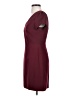 Milly Solid Burgundy Casual Dress Size 0 - photo 5