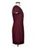 Milly Solid Burgundy Casual Dress Size 0 - photo 4