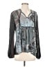Clover Canyon 100% Polyester Gray Long Sleeve Blouse Size S - photo 1