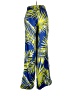Jijil 100% Polyester Tropical Blue Casual Pants Size EU 40 / US 10 - photo 2