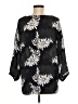 Ann Taylor LOFT 100% Polyester Black 3/4 Sleeve Blouse Size M - photo 2
