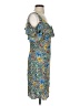 Violeta by Mango Print Blue Cocktail Dress Size XS - photo 4