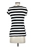 NY Collection Stripes Silver Short Sleeve Top Size S - photo 2