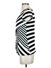NY Collection Stripes Silver Short Sleeve Top Size S - photo 5