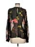 CAbi Floral Black Long Sleeve Blouse Size S - photo 1