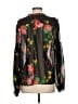 CAbi Floral Black Long Sleeve Blouse Size S - photo 2