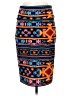 Lularoe Print Orange Casual Skirt Size S - photo 2