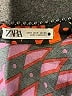 Zara Chevron-herringbone Orange Cocktail Dress Size S - photo 6