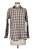 Final Touch 100% Cotton Plaid Brown Long Sleeve Button-Down Shirt Size S - photo 1