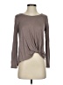 On The Road... Gray Tan Long Sleeve Top Size S - photo 1