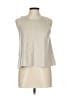 Miami 100% Polyester Silver Tan Sleeveless Top Size L - photo 1
