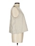 Miami 100% Polyester Silver Tan Sleeveless Top Size L - photo 4