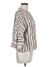 Shein Stripes Brown 3/4 Sleeve Blouse Size L - photo 4