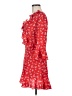 Boohoo 100% Polyester Red Casual Dress Size 6 - photo 5