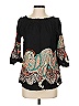 C established 1946 Black 3/4 Sleeve Blouse Size XS - photo 1