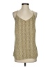 CAbi 100% Polyester Gold Sleeveless Blouse Size S - photo 1