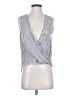 Carly Jean Silver Sleeveless Blouse Size S - photo 1