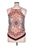 Heart Soul 100% Polyester Red Sleeveless Blouse Size XL - photo 2