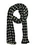 Unbranded Houndstooth Chevron-herringbone Black Scarf One size - photo 1