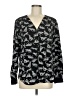 Bellatrix 100% Polyester Black Long Sleeve Blouse Size M - photo 1