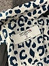 UNTUCKit 100% Polyester Animal Print Blue Long Sleeve Blouse Size 2 - photo 7