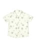 Carter's 100% Cotton Tropical Ivory Short Sleeve Button-Down Shirt 9-12 MO / 12 MO - photo 1
