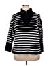 Elie Tahari Stripes Black Pullover Sweater Size 3X - photo 1