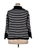 Elie Tahari Stripes Black Pullover Sweater Size 3X - photo 2