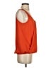 Zara Basic 100% Polyester Orange Sleeveless Blouse Size XS - photo 4