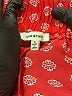 Max Studio 100% Polyester Hearts Red Shorts Size S - photo 3