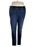 Torrid Solid Blue Jeggings Size 4X Tall (4) - photo 1