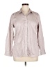 Banana Republic Metallic Gray 3/4 Sleeve Button-Down Shirt Size 16 - photo 1