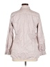 Banana Republic Metallic Gray 3/4 Sleeve Button-Down Shirt Size 16 - photo 2
