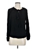 Twiggy 100% Rayon Black Long Sleeve Blouse Size M - photo 1