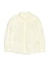 H&M 100% Cotton Solid Ivory Long Sleeve Button-Down Shirt Size 6 - photo 1