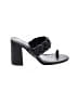 Just Fab Black Sandals Size 8 - photo 1