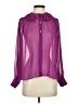 Zara Purple Long Sleeve Blouse Size XS - photo 1
