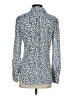 UNTUCKit 100% Polyester Animal Print Blue Long Sleeve Blouse Size 2 - photo 2