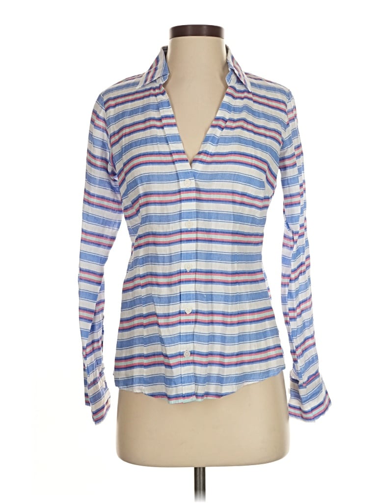 Pre-owned Hiho Long Sleeve Blouse In Blue