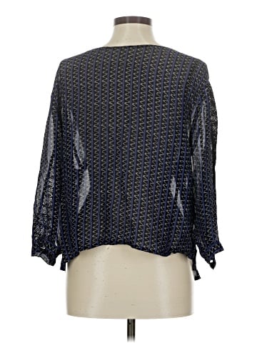 Wrap 3/4 Sleeve Blouse (view 2)