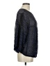 Wrap 100% Viscose Black 3/4 Sleeve Blouse Size M - photo 4