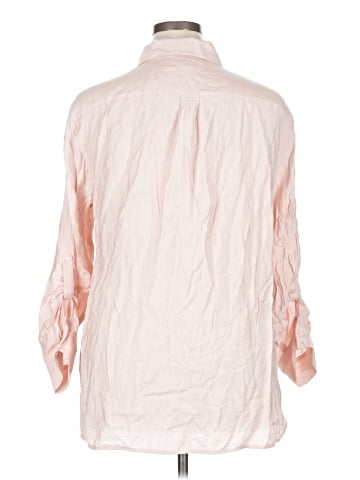 TWO by Vince Camuto 3/4 Sleeve Button-Down Shirt (view 2)