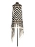 Theodora & Callum 100% Polyester Print Black Kimono Size S (estimated) - photo 2