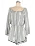 Ecote Stripes Gray Romper Size M - photo 1